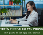 Tuyển nhân viên làm sáng thứ 3 (13/9) Tuyển nhân viên làm sáng thứ 3 (13/9)