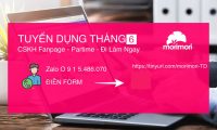 Tuyển nữ trực fanpage bán hàng theo ca – Morimori