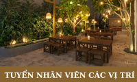 Tuyển các vị trí giám sát, phục vụ, tiếp thực, lễ tân nhà hàng