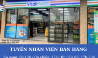 Tuyển nhân viên bán hàng siêu thị tiện lợi parttime