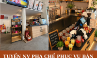 Tuyển nhân viên pha chế, phục vụ bàn parttime