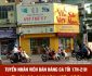 Tuyển gấp nhân viên bán hàng – Công ty Yến Sào Việt Nam