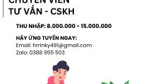 Tuyển nhân viên tư vấn, chăm sóc khách hàng Tuyển nhân viên tư vấn, chăm sóc khách hàng