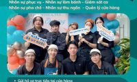 Tuyển Thu ngân, Phục vụ, Pha chế, Phụ bếp, Thu Ngân, Bảo vệ, Bếp bánh, Bếp trà sữa, Giám sát ca & Quản lý cửa hàng