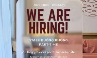 Tuyển nhân viên buồng phòng part time – Mon Fiori Homestay