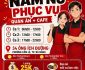 Tuyển nhân viên phục vụ parttime – cafe