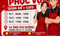 Tuyển nhân viên phục vụ parttime – cafe