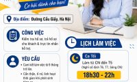 Tuyển nhân viên kiểm tra hồ sơ, trả hồ sơ cho khách parttime
