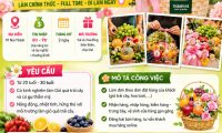 Tuyển nhân viên bán hàng, làm giỏ quà trái cây
